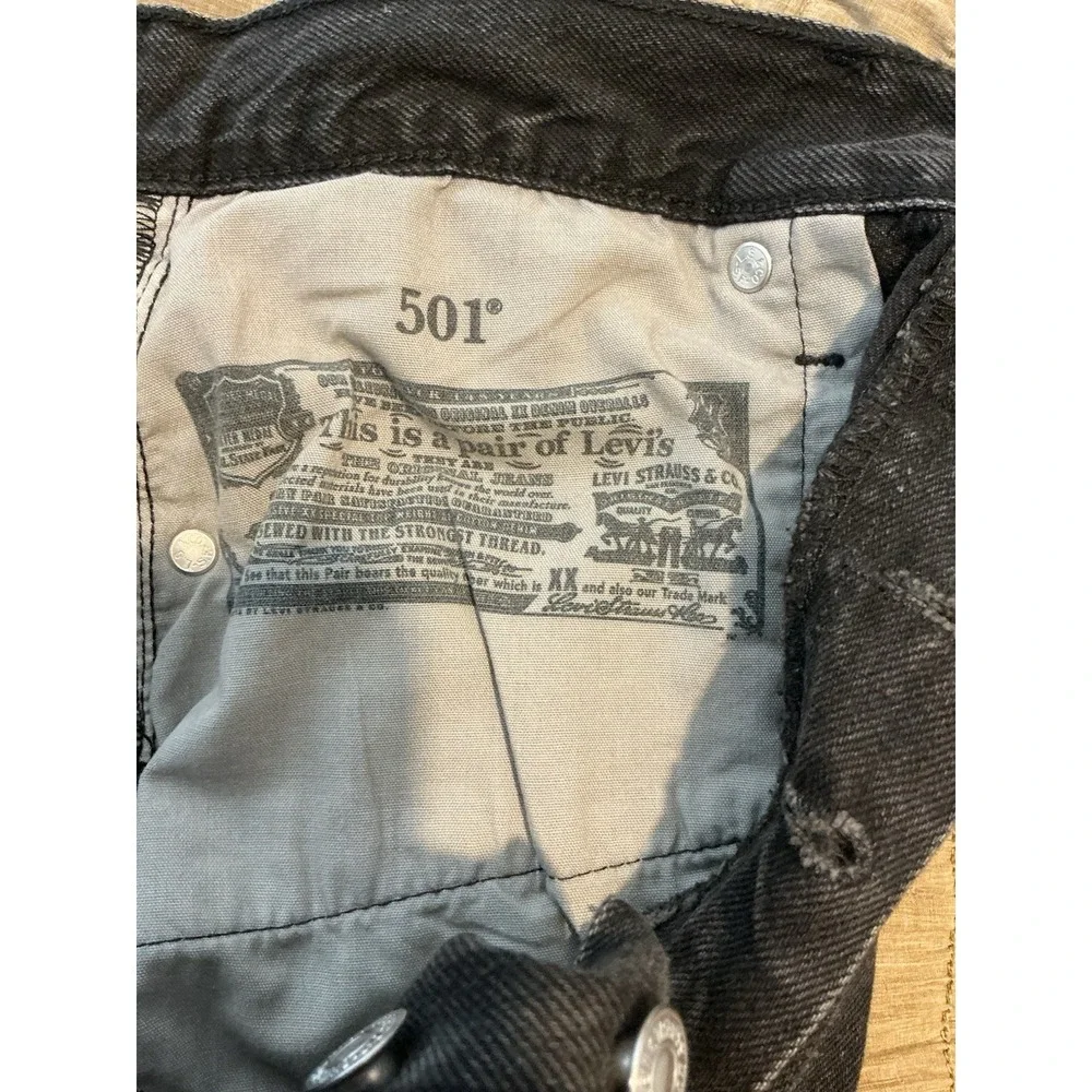 Levi's 501XX Black Destroyed Grunge 29x30 CW 1922 Perfect